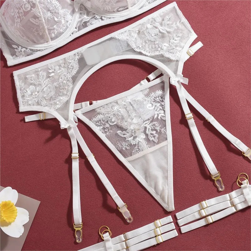 Set Transparent Mesh Intimate Wear