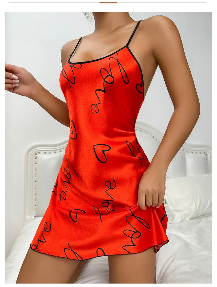 Valentine's Day Ice Silk Pajama