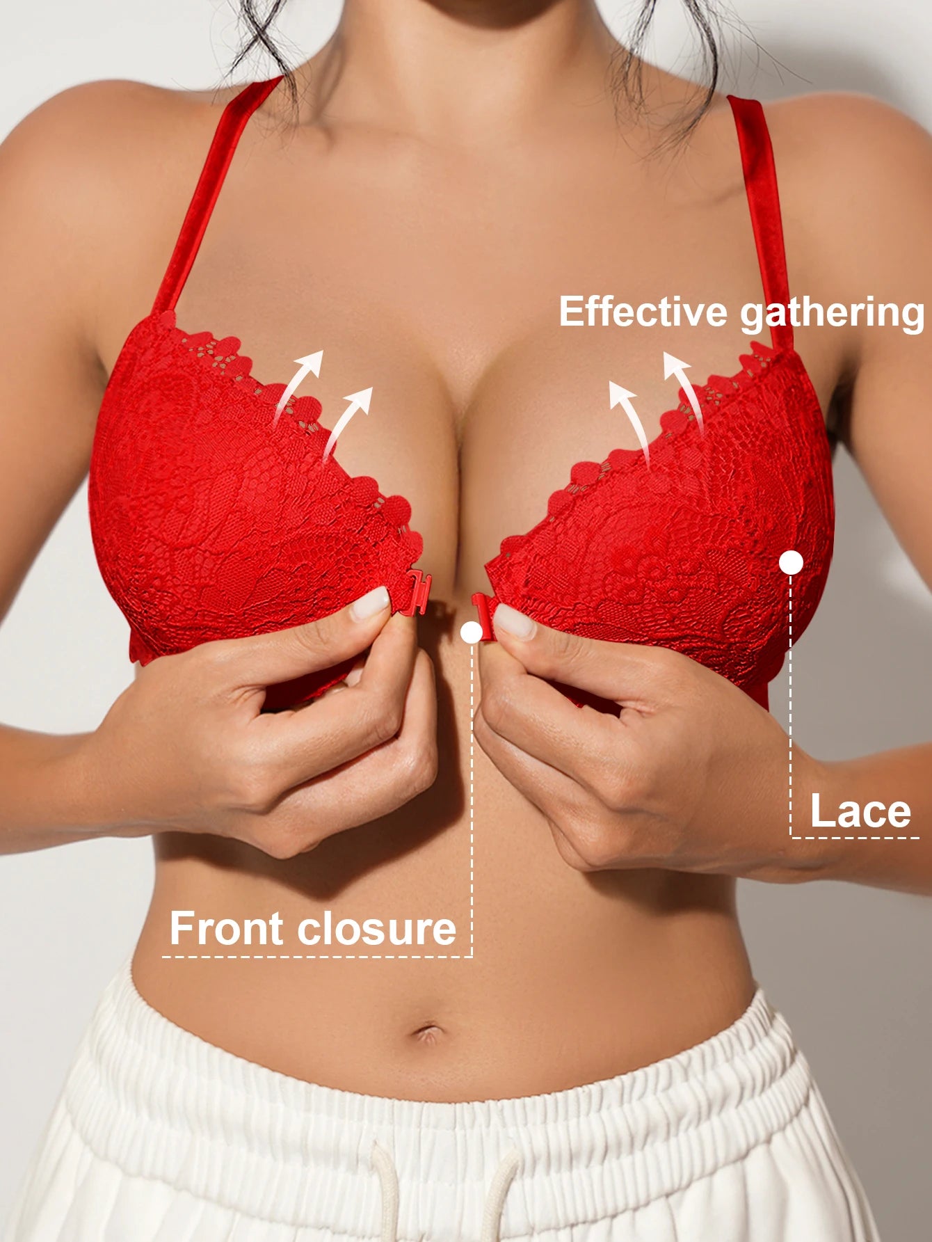Valentine's Day Front-Closure Bra