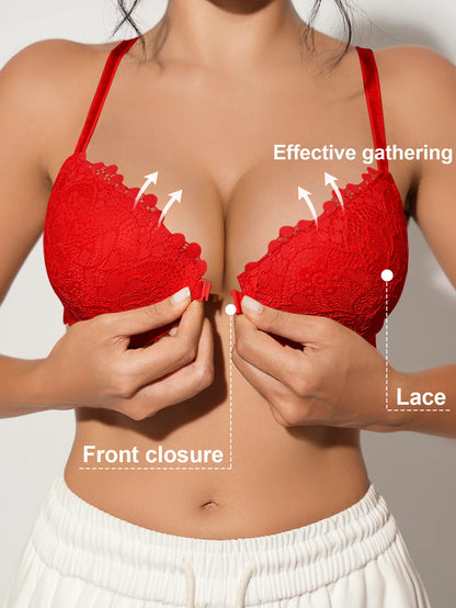 Valentine's Day Front-Closure Bra