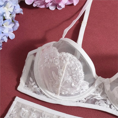 Set Transparent Mesh Intimate Wear